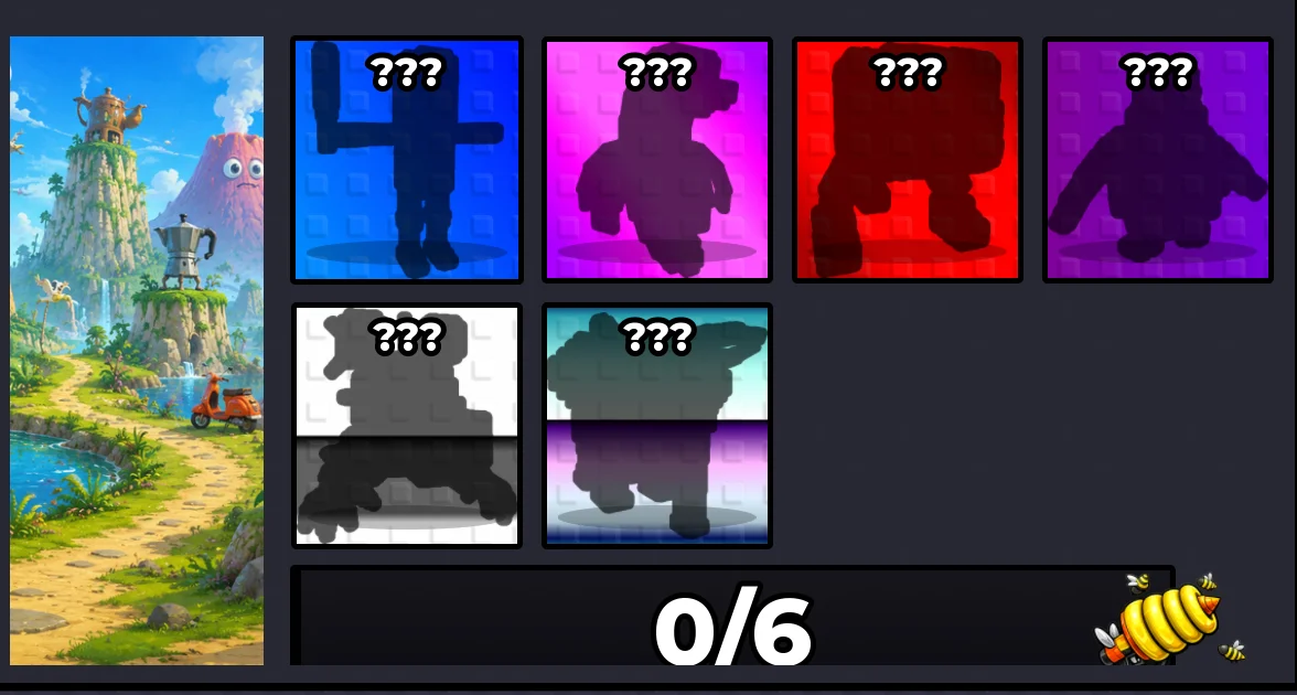 Steal An Egg Monster Update new area with six unrevealed silhouettes